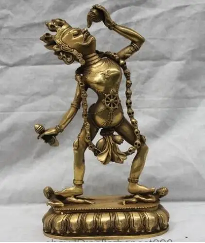 

Tibet Buddhist Fane Brass Copper Vajrayogini Vajravarahi Dakini Buddha Statue