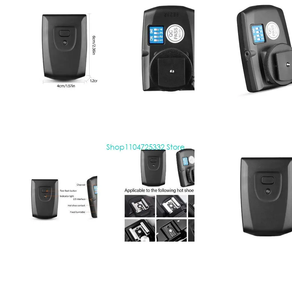 P5EA Flash Transmitter 16 Channel Wireless Control 30M Remote Ranges 1/200s Sync Speed PC Port For AT-16 CT-16  Studio Flashes