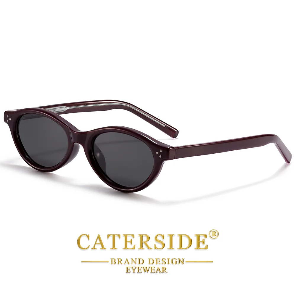 CATERSIDE Neue Modische Polarisierte Sonnenbrille für Herren, Tr-90 Ovale Sonnenbrille für Damen, Outdoor- und Reisebrille im Cat-Eye-Stil, UV400-Schutz – Detail 9