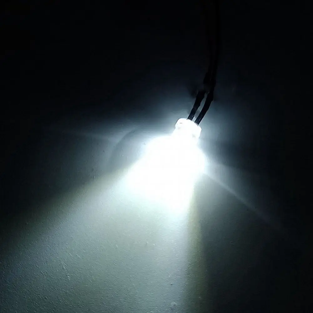 10 pz 1/14 Tamiya Per 1/10 Rosso Bianco Giallo 3mm 12V HA CONDOTTO LA Luce RC Camion Luci Drift Car Toys