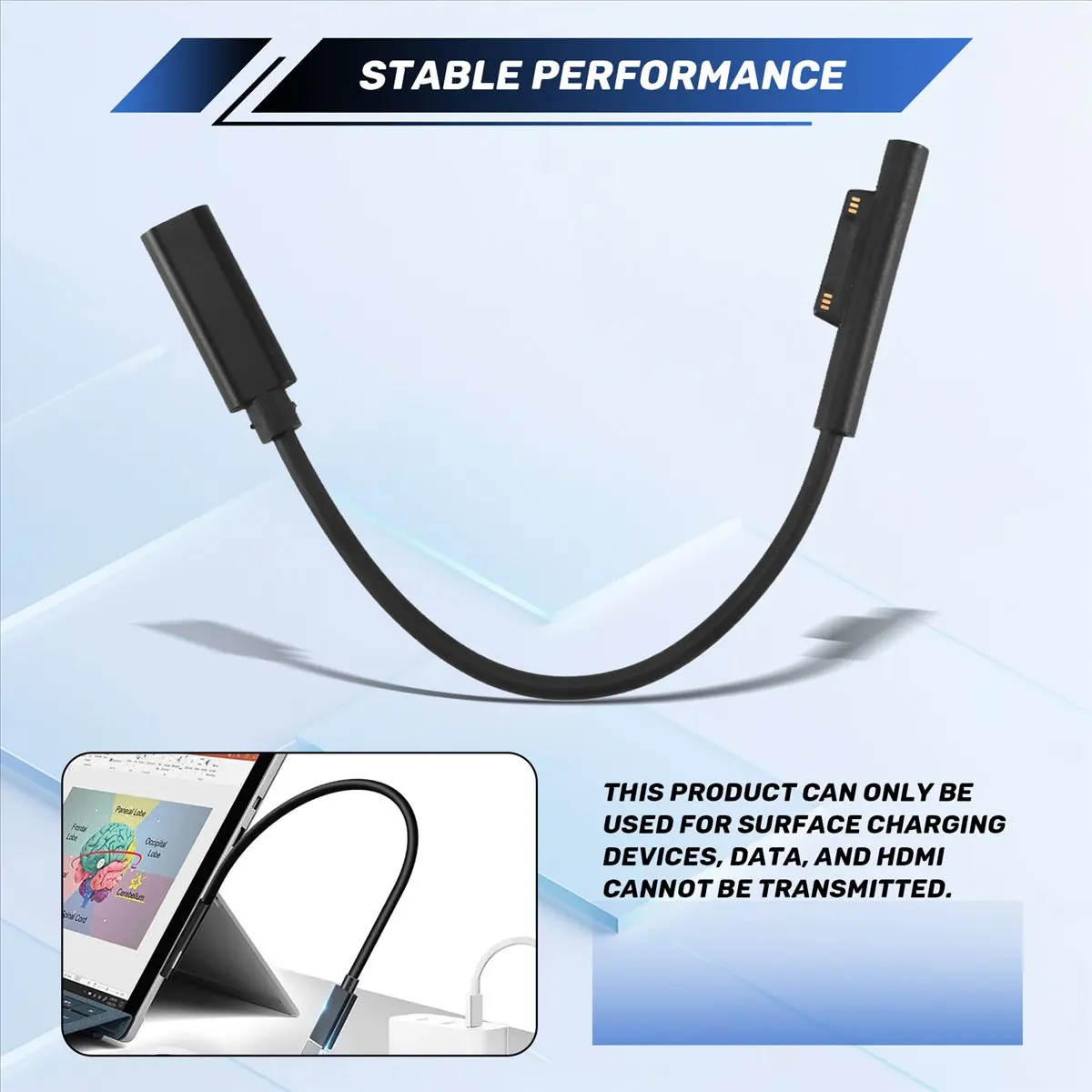 T33C للتوصيل مع كابل شحن USB-C متوافق مع Pro7 Go2 Pro6 5/4/3 Laptop1/2/3 والكتاب #1