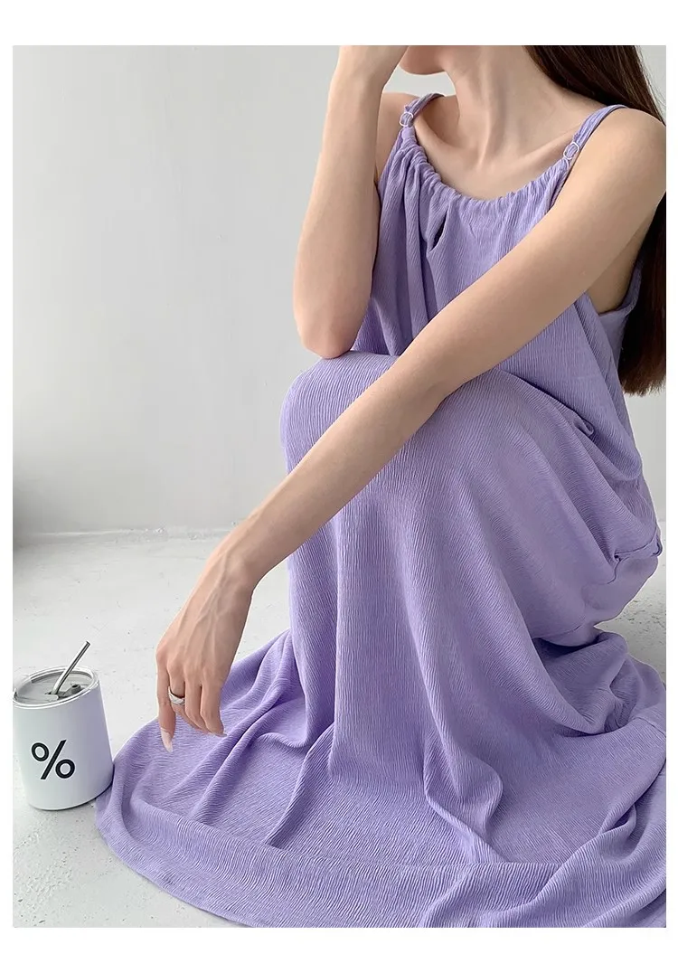 Sukienki Bez Rękawów Sukienka Damska Urodziny Kobieta Wiosna Satyna Kwadratowy Dekolt Plisowana Podszewka Haftowana Dopasowana Francuski Styl Randka