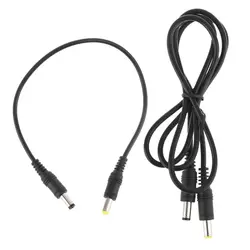Universal DC Power Plug 5.5 x 2.1mm Male To 5.5 x 2.5mm Male Adapter Extension Power Supply Cable For LED CCTV Camera Laptop