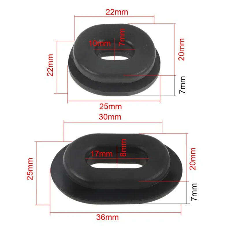 Motorcycle Rubber Grommet Body Side Cover Fairing Goldwing Bolt for Honda CG125 CT125 CB125 CB500 CB550 CB750 CL100 XL125 XR200 image 6