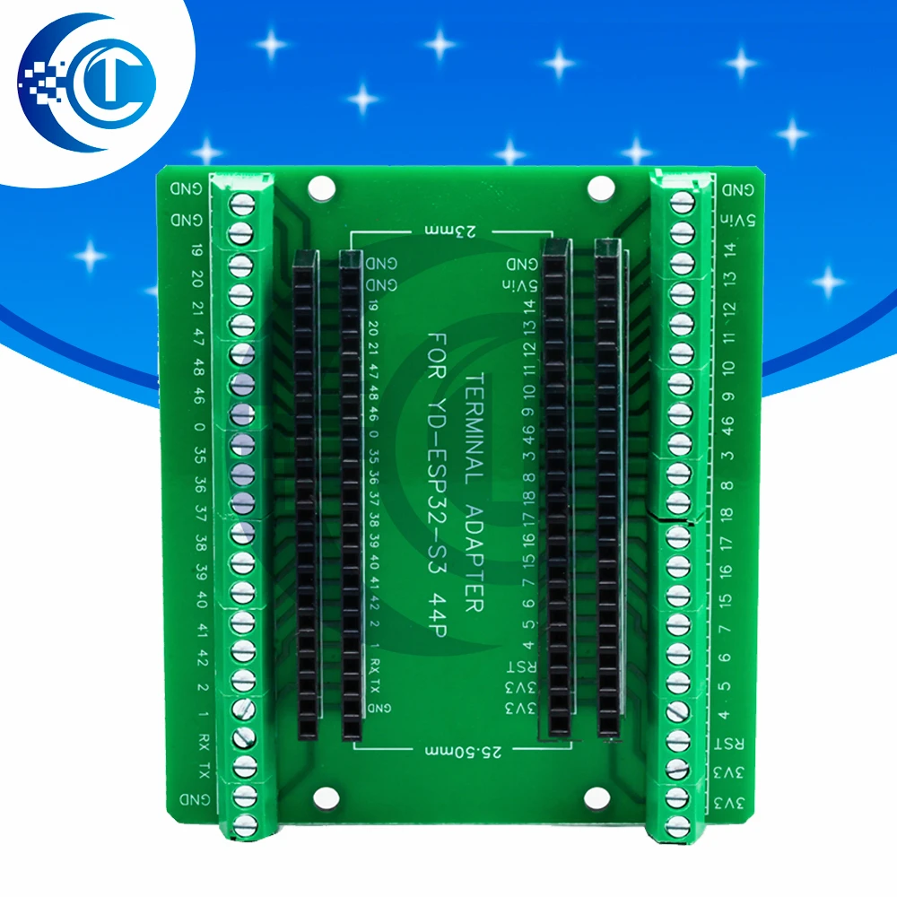 ESP32-S3 N16R8 Expansion Adapter Board, 44Pin Type-C Development Board with IPEX Antenna Interface, 2.4G WiFi & Bluetooth Module