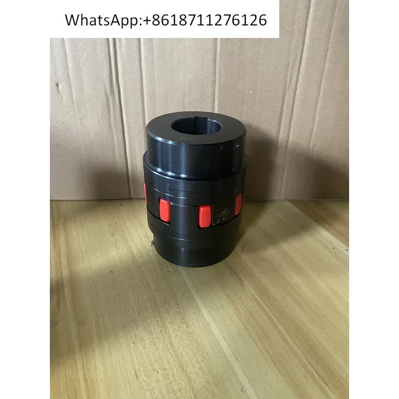 1pcs Red Five Ring Screw Air Compressor Coupling with Plum Blossom Elastomer and Iron Containing Block Accessories