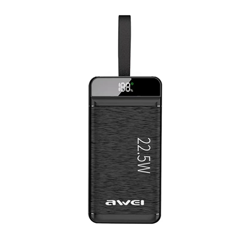 Fuente de alimentación de batería externa P142K, 22,5 W, 50000mAh, 3USB + 1Type-C, carga rápida para teléfono inteligente 12, 13, 14, 14Pro