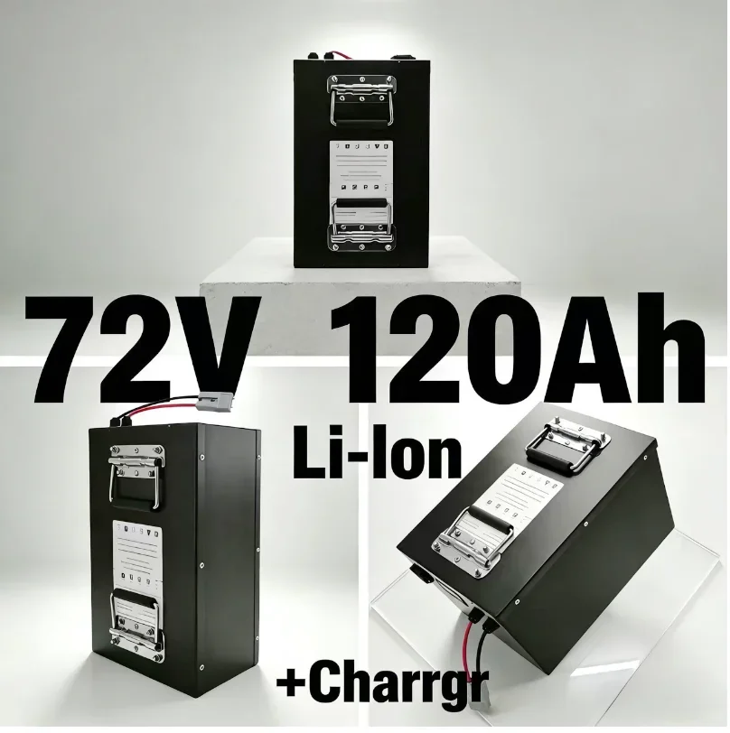 72V 120Ah 120A Lithium-Ion Battery Pack Powering Your 6000W-8000W Electric Bike, Tricycle, Forklift, Motorcycle & AGV with Unmat
