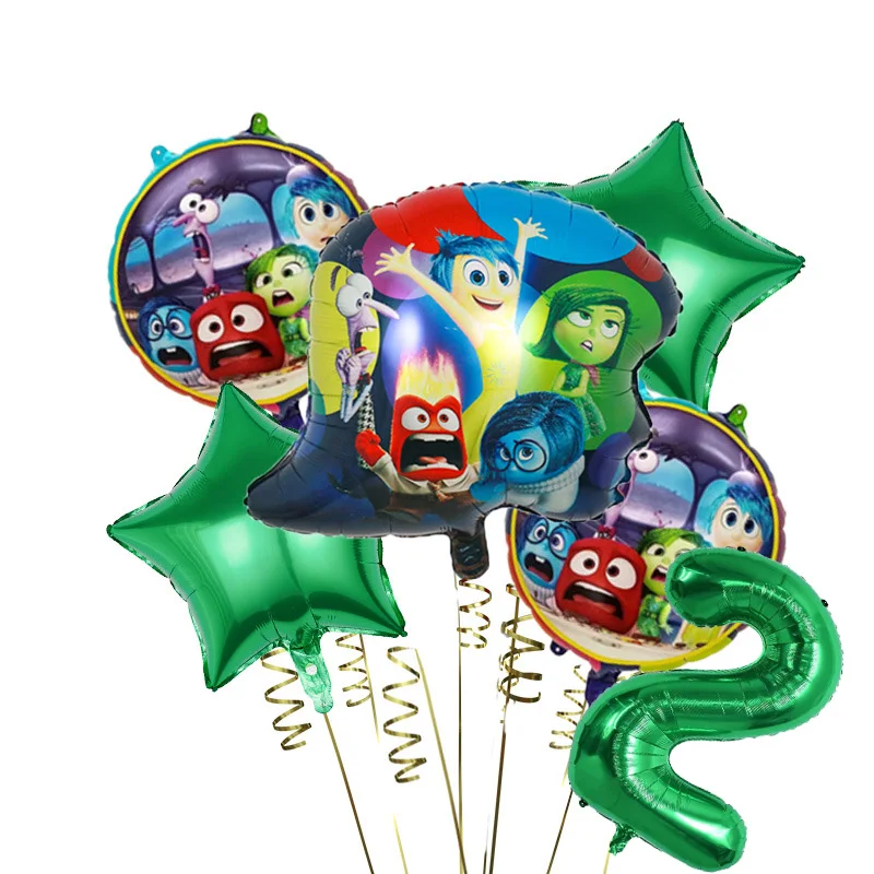 Disney Inside Out 2 compleanno palloncino decorazione per feste forniture palloncini Foil Baby Shower per ragazze ragazzi giocattoli bomboniere Set