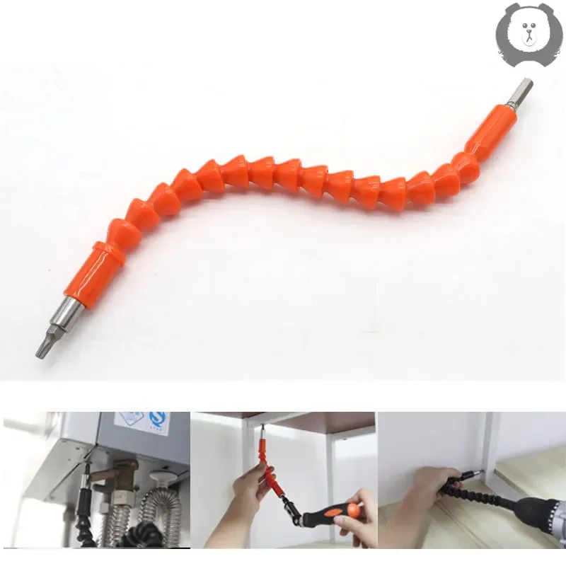 Electric Drill Screwdriver Bit Multifunctional Universal Snake flexible Hose Cardan Shaft Connection Soft Extension Rod Link