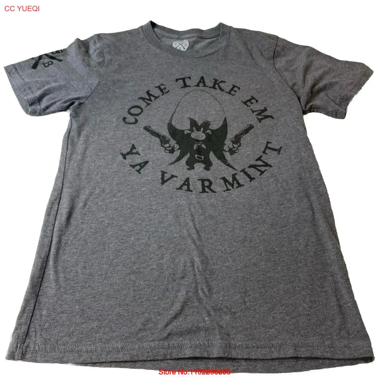 Mens Pro Gun 2nd Amendment T Shirt Small Patriotic Yosemite Sam Come Take Em vintage Washed designer clothes Stylish streetwear