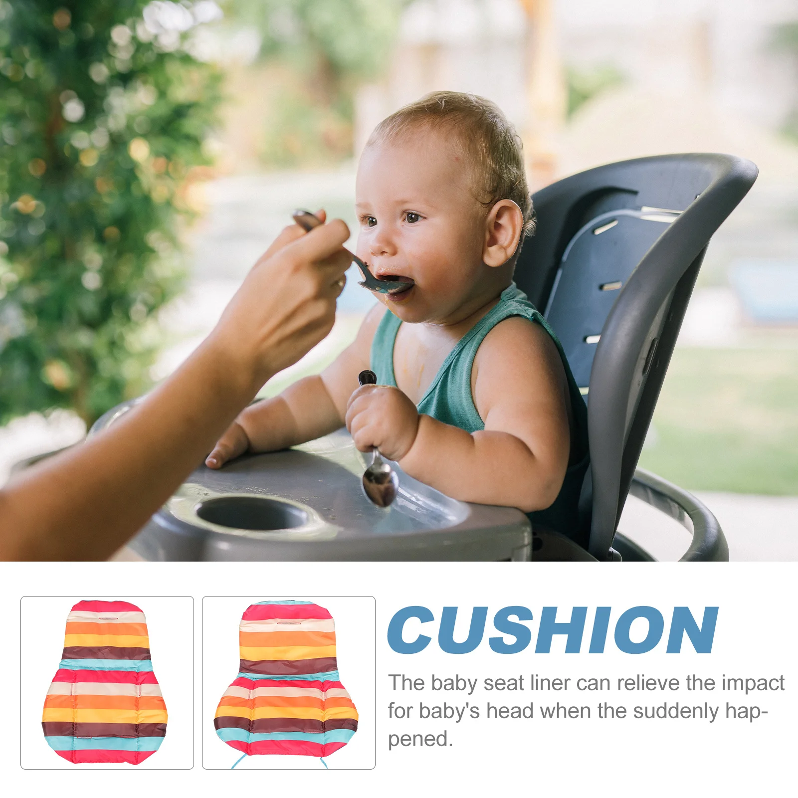 2Pcs Infant Inserts Stroller Liners Breathable Comfortable Baby Carseat Cushion Newborn Pram Pads Infant Insert