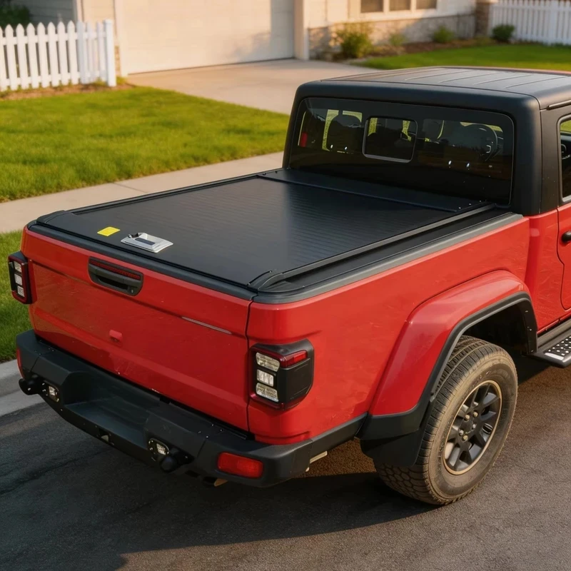 Waterproof Tonneau Retractable For Most Pickups Roller Lid Pickup Truck Bed Cover