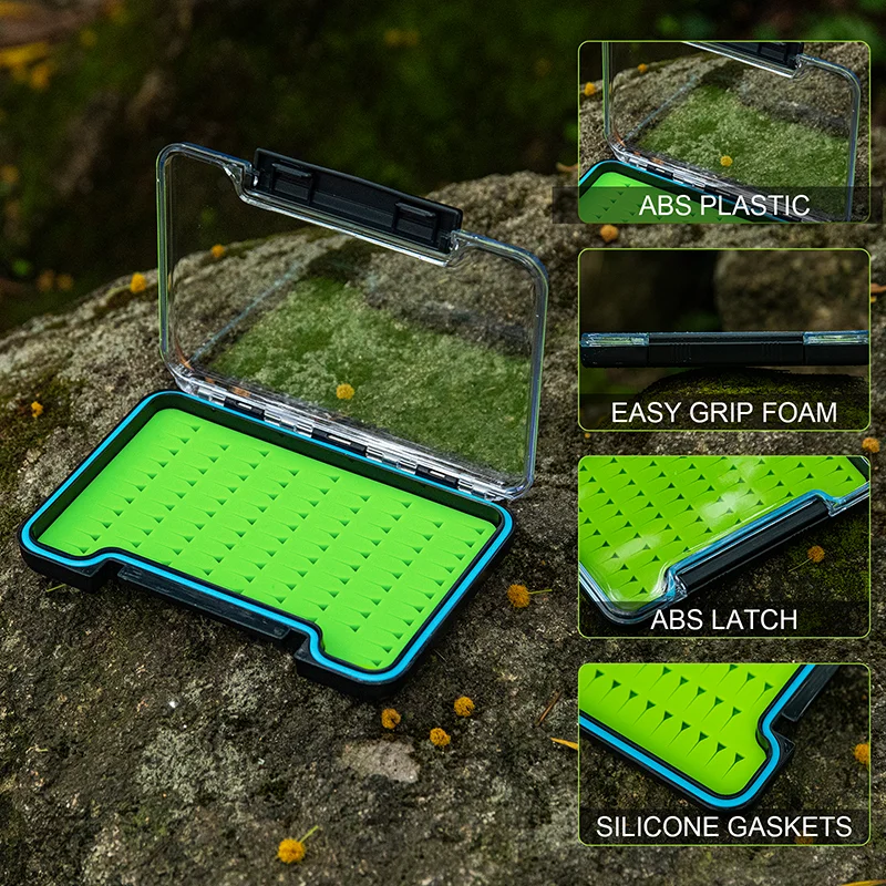 Goture Fly Fishing Lure Storage Boxes 1pcs Waterproof Container Transparent ABS Plastic Fish Lure Box Fishing Tackle Accessory