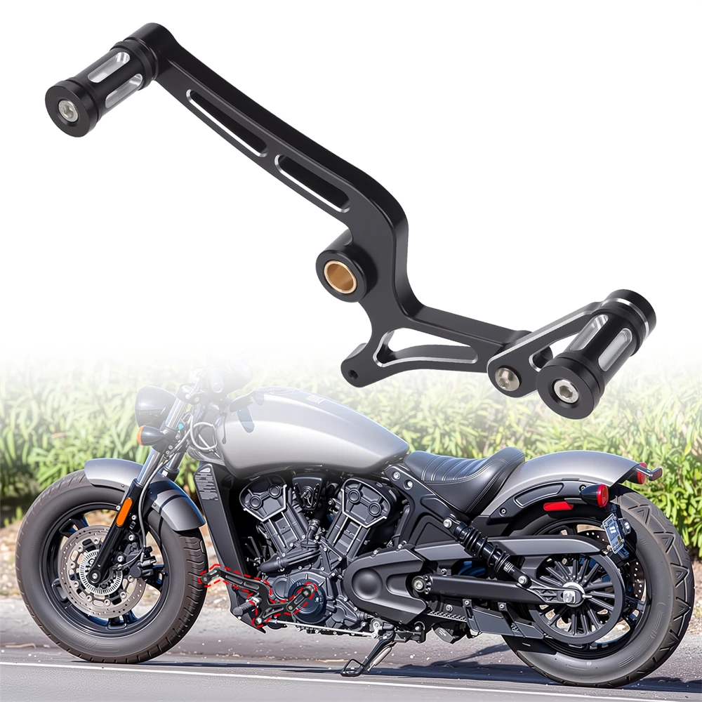 

Motorcycle Heel Toe Gear Shift Lever Shifter Level Pedal for Indian Scout/Scout Bobber/Scout Sixty 2015-2024