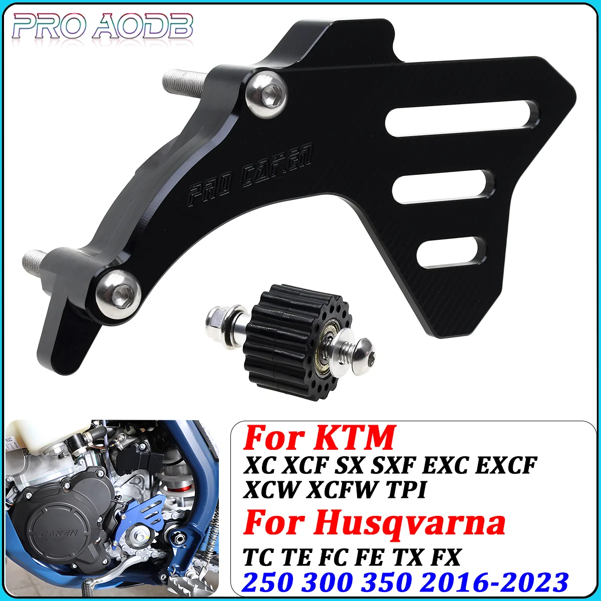 

Motocros Split Front Sprocket Cover Case Saver Protector Chain Guard For KTM 250 300 SX EXC EXCF XC XCW XCFW TPI 6Days 2017-2023