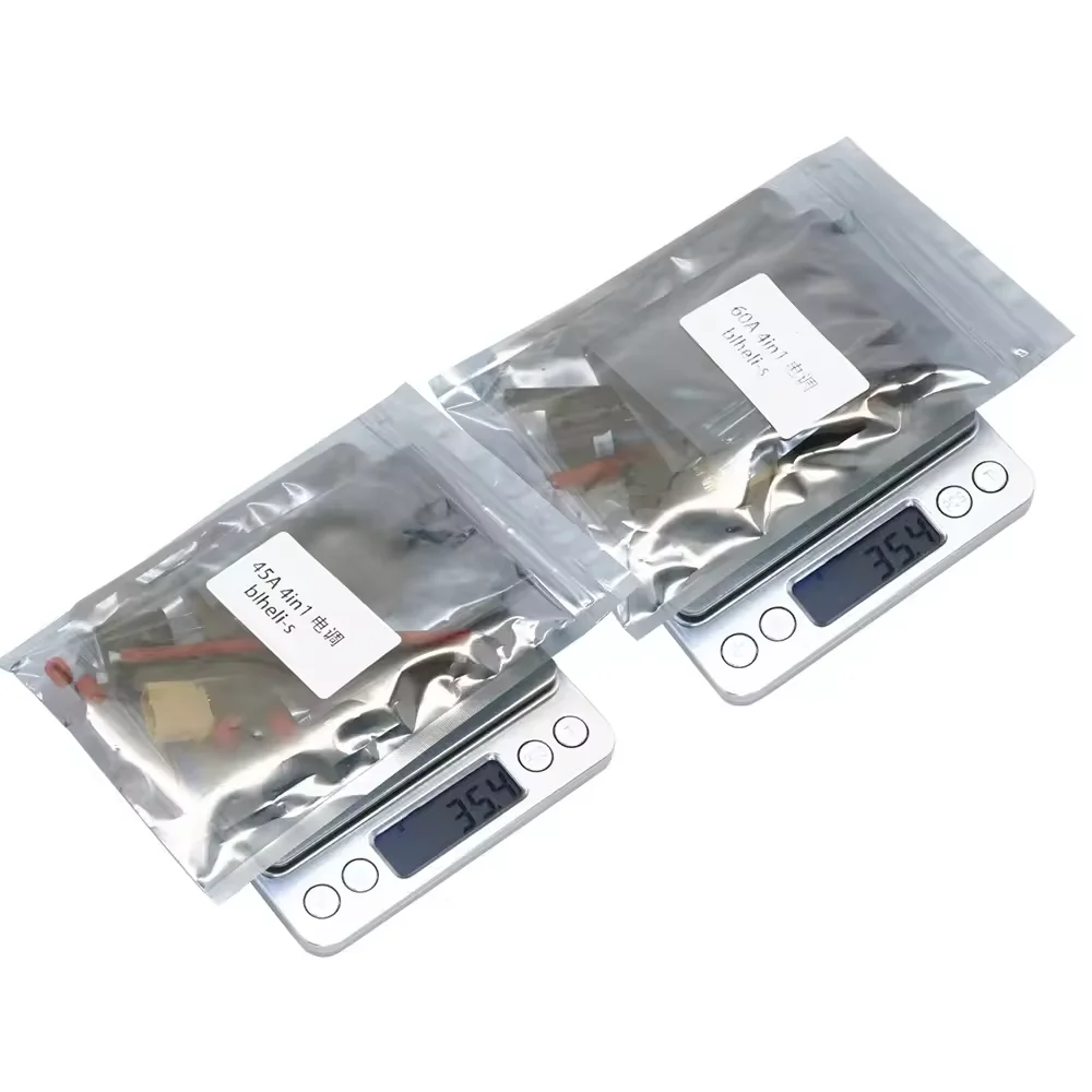AneegFpv 45A / 65A 4in1 ESC BLHeli_s 2-6S Lipo لنموذج طائرة سباق بدون طيار 5 بوصة 7 بوصة 10 بوصة حرة FPV