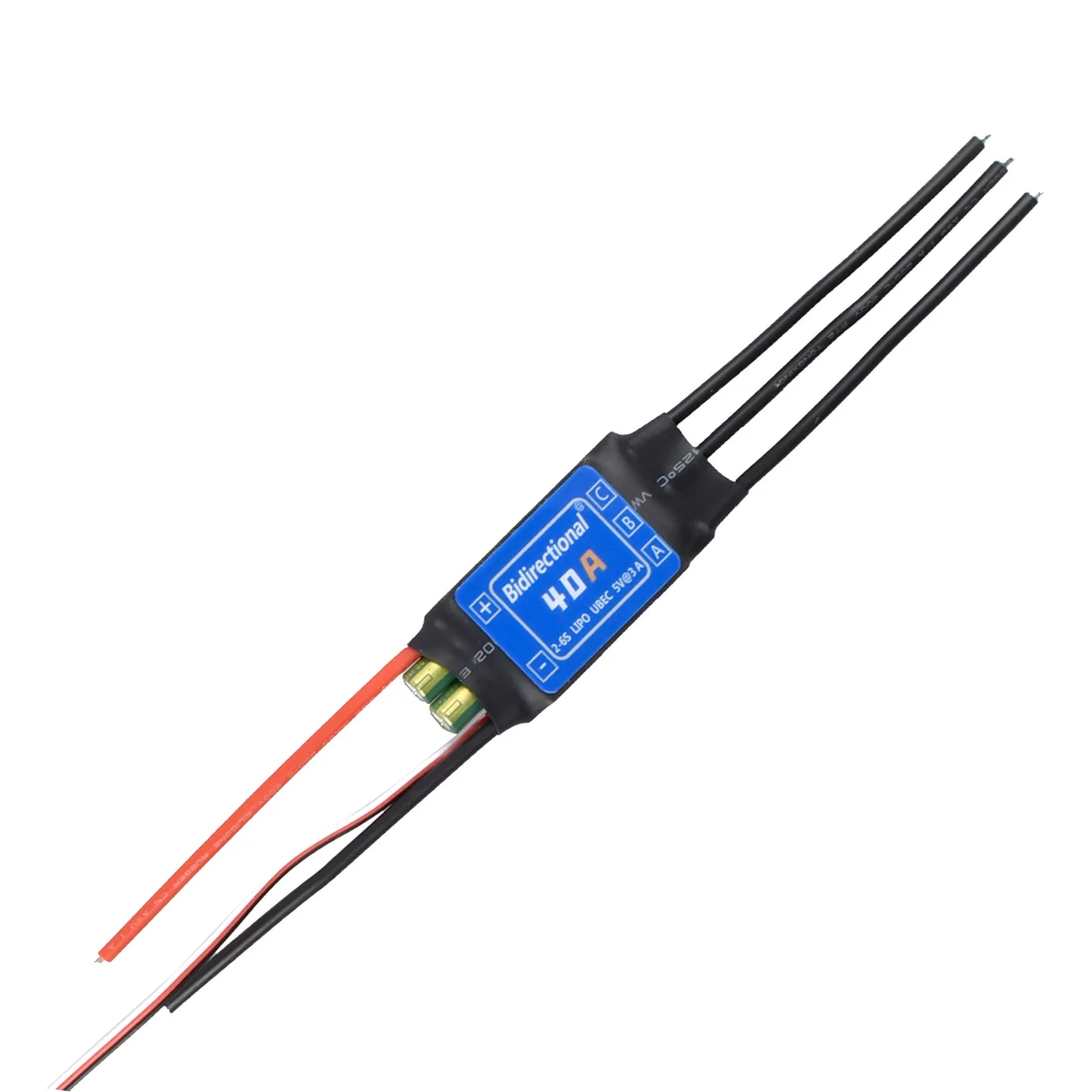 HV Bidireccional sin escobillas ESC 10A 20A 30A 40A 50A 60A 80A 100A ESC sin escobillas 2-6S 3A/5V BEC/UBEC ESC para barco RC bajo el agua