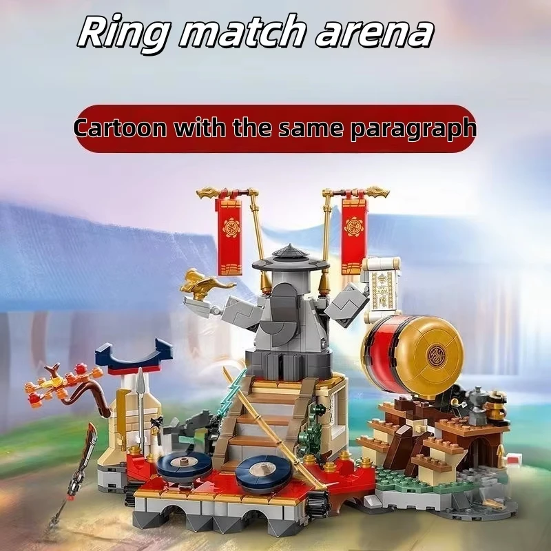 

Compatible MOC set Ninja series, building blocks, championships, Battle Arena, Airjitzu Temple, children's toys, assembly gifts
