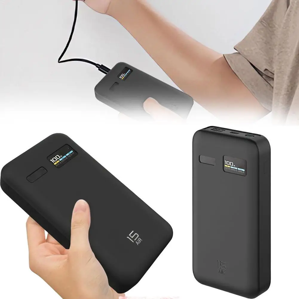 Funda de silicona a prueba de golpes para banco de energía CUKTECH No.15, funda protectora a prueba de polvo, Estuche de transporte portátil de Color sólido
