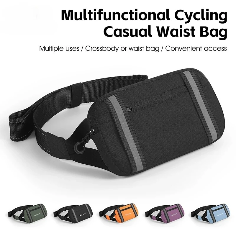 

Multi-Functional Sports Waist Bag Running Bike Phone Pocket Adjustable Strap for Outdoor Hiking Cycling Bicycle Accessories
