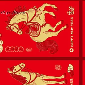 

6Pcs Chinese New Year Money Envelope Lucky Red Pockets 2026 Horse Year Spring Festival Red Envelope