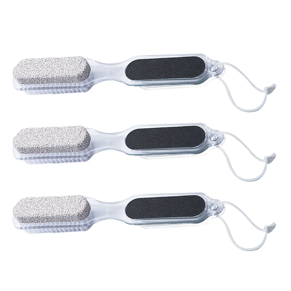 3 Pcs Foot Grinder Pedicure Tools for Feet Care Files Callus Removers Crusty Hard Skin Rasps Pp Hair Transplant Removing