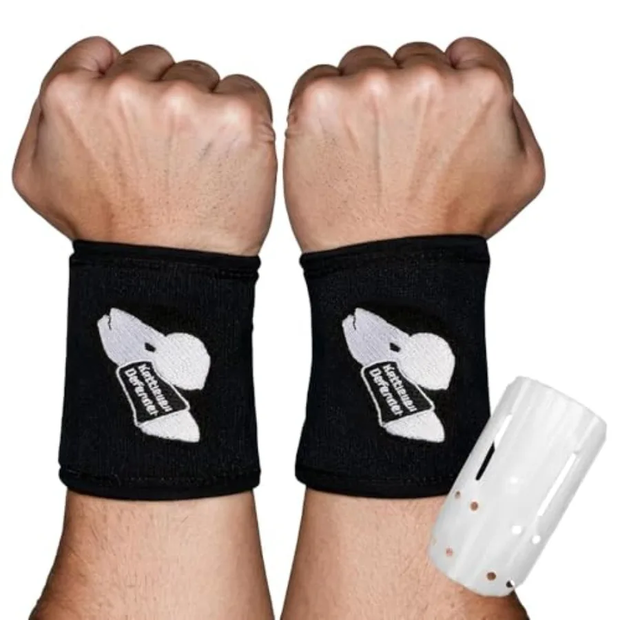 

Kettlebell Wrist Guards, Sweat Weighted Wristbands with Insert port, Shock-Absorbing Sleeve Protector for Athletes Fitn gth Tra