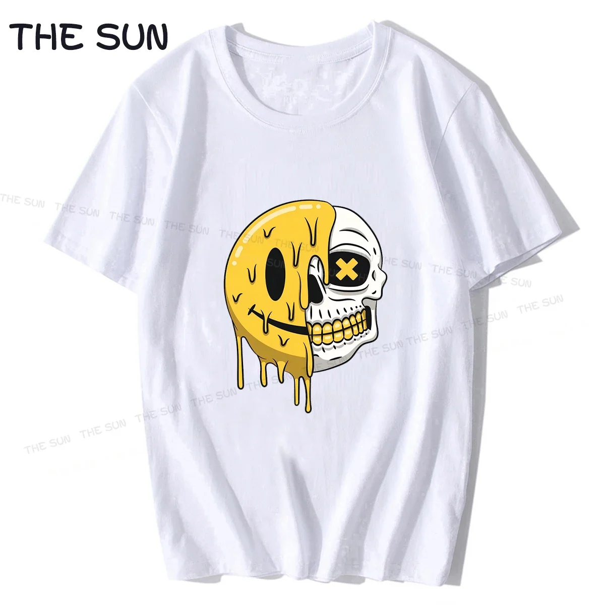 

Graffiti Printing Shirt Harajuku Casual T-Shirt Street Fashion Short Sleeve Clothing Streetwear Men's Hip Hop Cotton