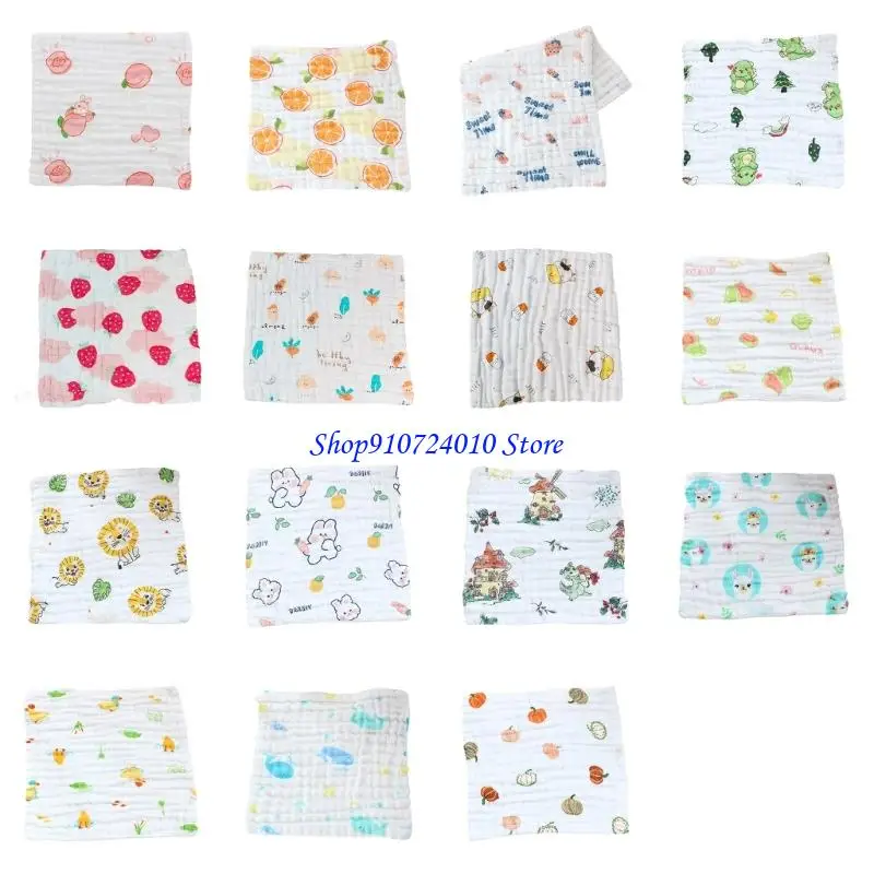 

77HD 6-Layer Burp Cloth for Newborns Gentle Care Washcloth Square Towel