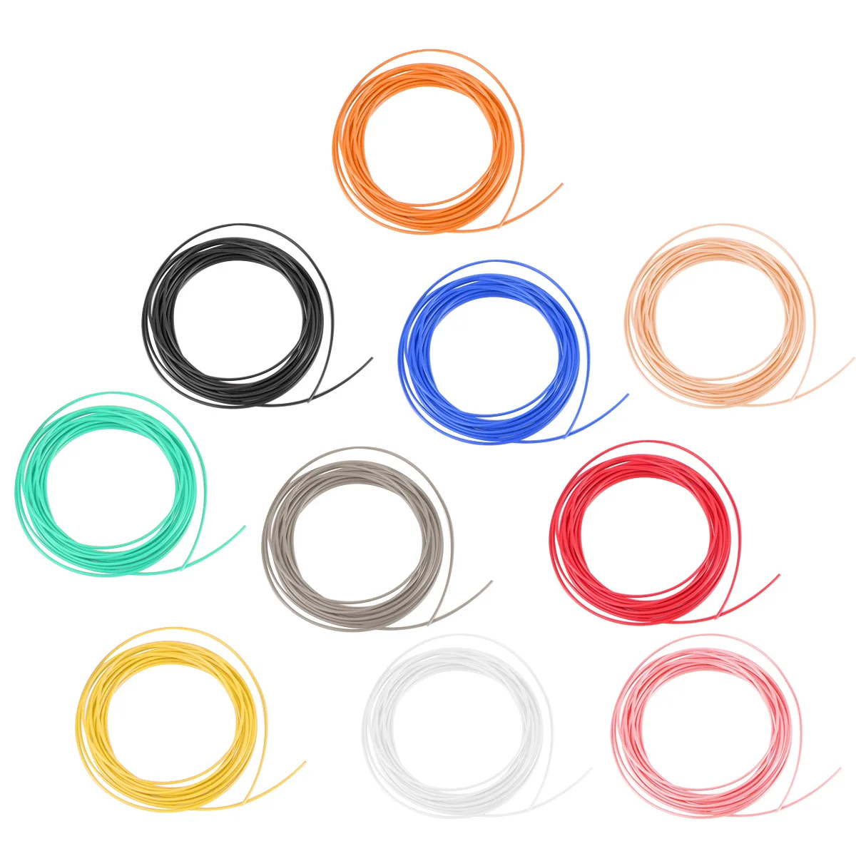 

10Pcs 3D Printing Pen Filament Pla 1.75mm Low Shrinkage High Toughness Compatible Standard 3D Printer Filament