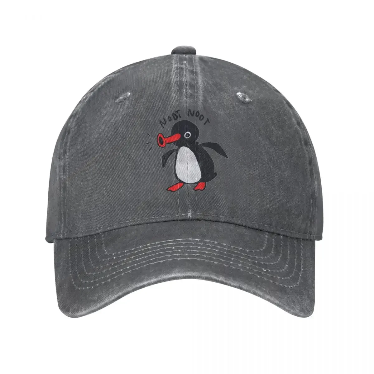 Vintage Noot Noot Pingu Baseball Caps Unisex Distressed Cotton Snapback Hat Outdoor Summer Adjustable Hats Cap