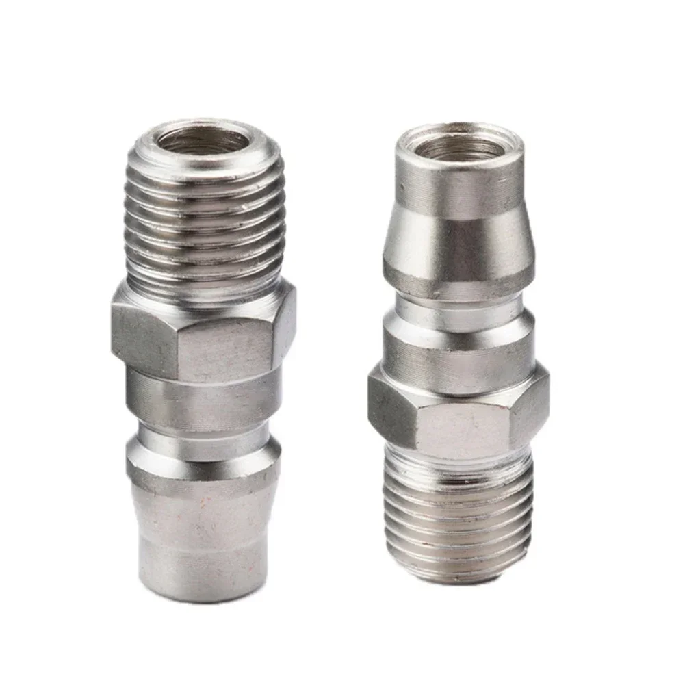 5PCS Male Coupling Air Fitting With 1/4inch Male Thread 20PM Pneumatic Air Line Quick Coupling Connector Coupler