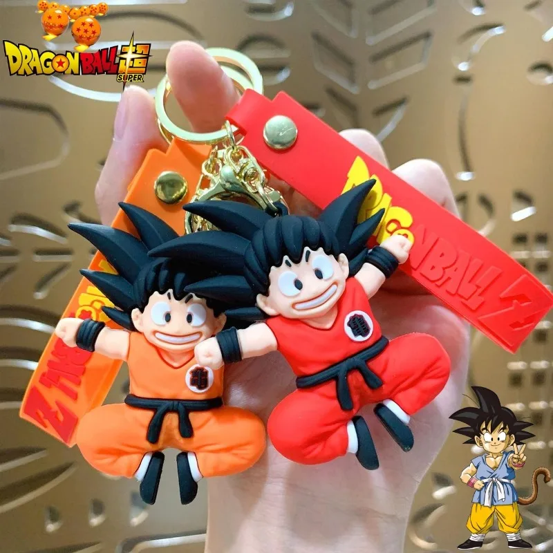 Ball Z Goku PVC Keychain 3D Cartoon Anime Figure Keyring for Kids Bag Car Key Holder - Cute Collectible Gift for Boys Girls - view 4