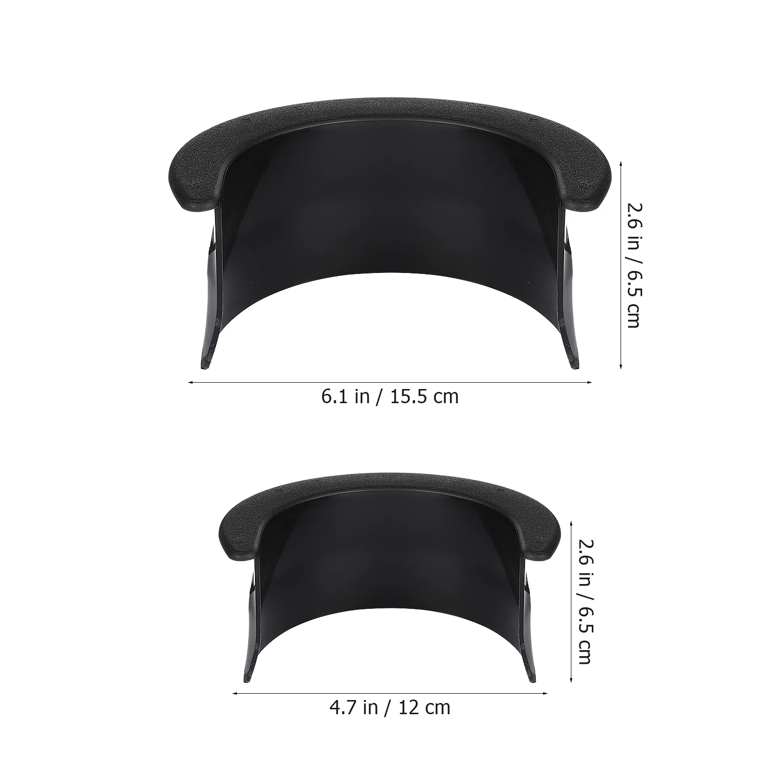 

6Pcs Pool Table Pocket Liner Set Black Odorless Plastic for Billiards Fast Installation Home Bar