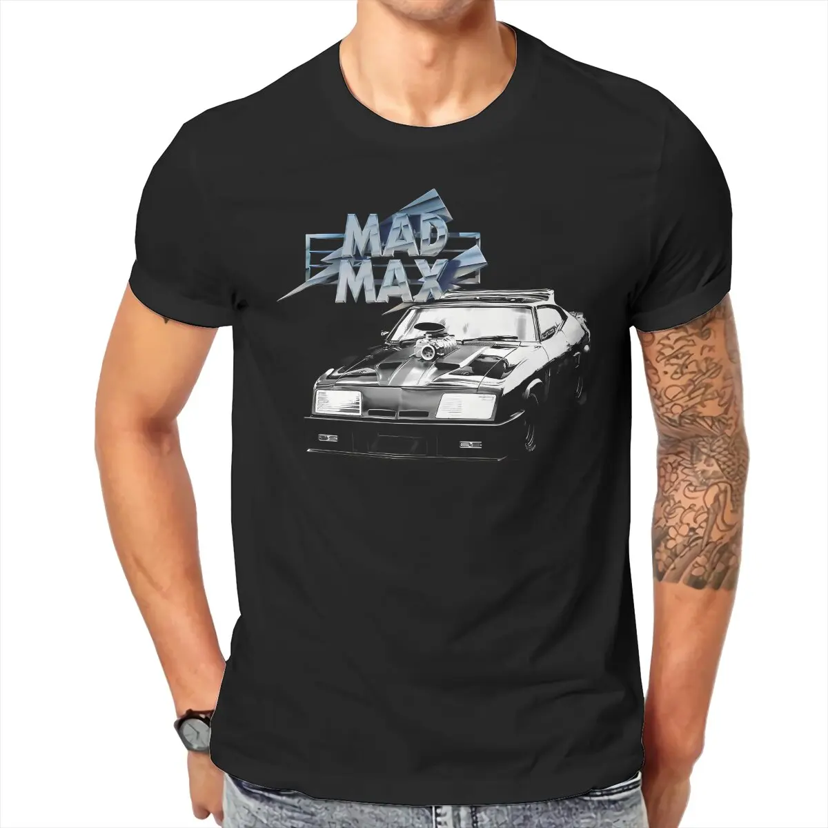 Mad Max Film 100% Cotton TShirts Interceptor Personalize Men\'s T Shirt Hipster Tops 6XL