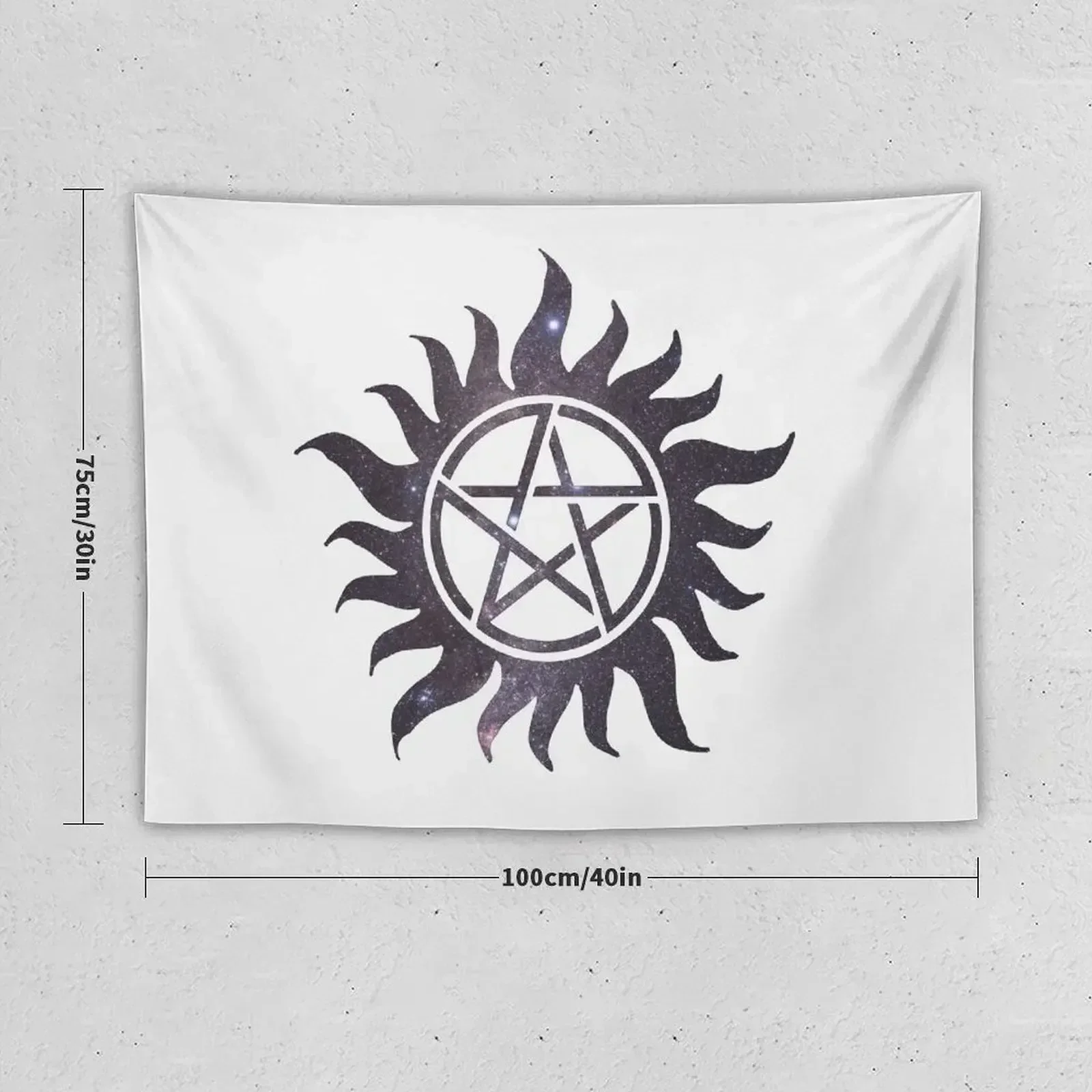 Supernatual Galaxy Anti-Possession Symbol Tapestry For Bedroom Aesthetic Room Decors Tapestry