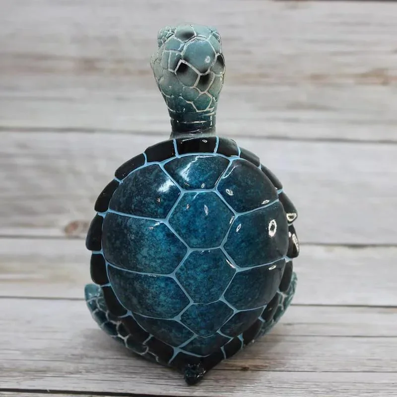 Sea Turtle Figurine Peacefulness Meditating Statue Decorations for Buddha Zen Yoga Tortoise Garden Statue Ornament 2023