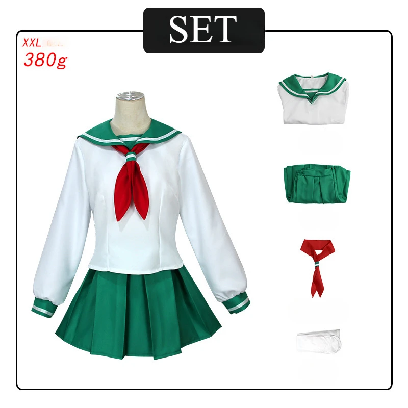 Inuyasha Nippori Gowei أنيمي تأثيري ، تنورة طالب ، فستان بحار ، JK الزي المدرسي الياباني والكوري