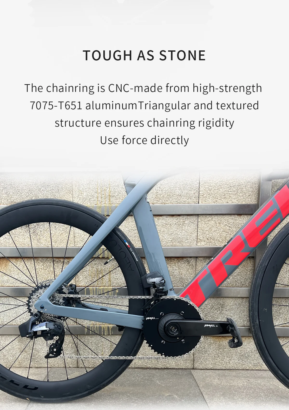 PASS QUEST X110BCD 2X AXS 12s Kettenblatt AERO Rennrad Gravelbike – Detail 2