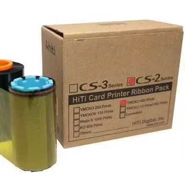 High quality full-width YMCKO color ribbon, suitable for Hiti ID card printer (CS200e/CS220e) 400 sheets/roll