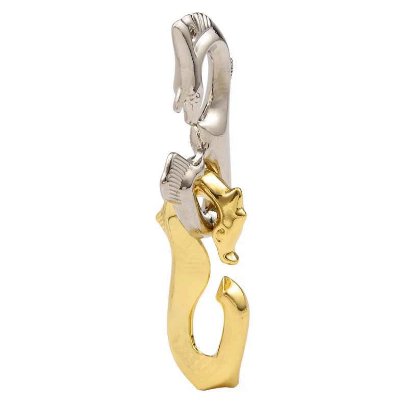 Ocean Seahorse Metal IQ Logic Training Brain Teaser Puzzles Mind Challenge Disentanglement Educational Toys Novelty Gifts