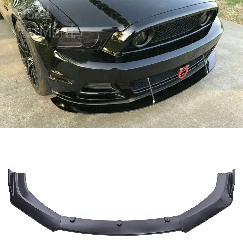 LAICY For  Mustang 2005-2014 Front Splitter Bumper Lip Chin Spoiler Body Kit Car Diffuser Lip Trim Air Dam Accessories