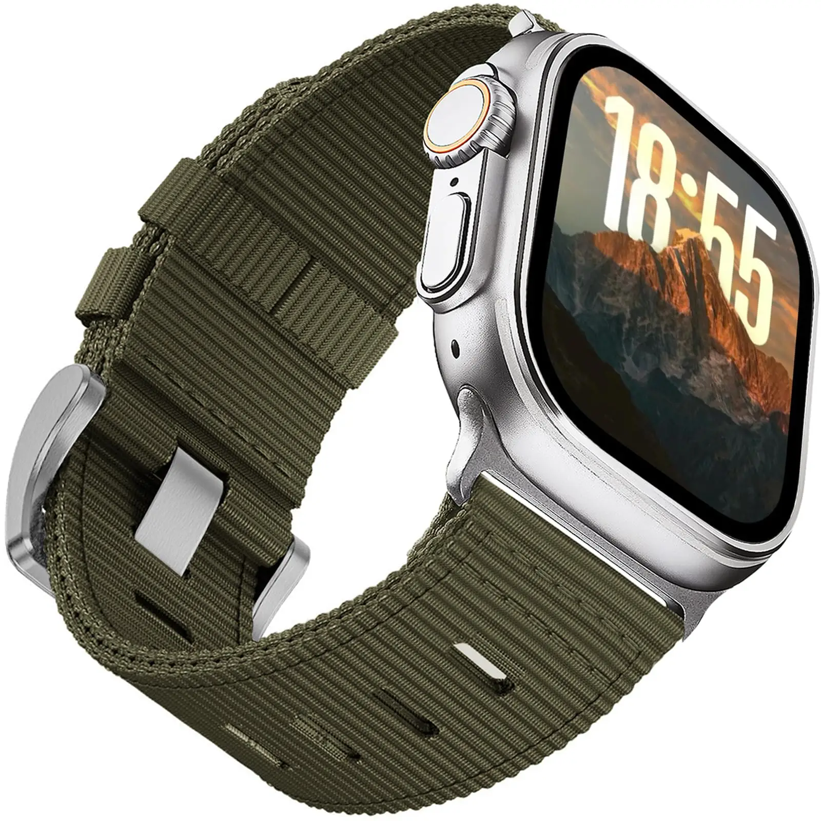 Sport Nylon Band for Apple Watch Ultra 3 Ultra 2 49mm 10 46mm 9 8 7 45mm Nylon Wristband iWatch Series 6 5 4 SE2 44mm Strap