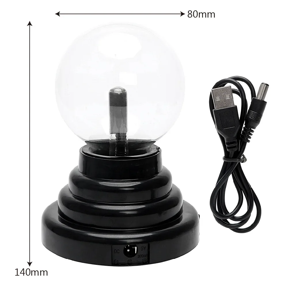 3 Inch Usb Magic Electrostatic Ion Ball Light Lightning Ball Night Light Ambient Light