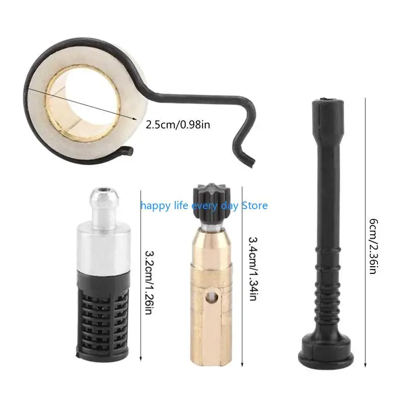 T8UC Chainsaw Oil Worm Gear Hose Oil Pipe Filter Set Accessory Kits MS 250 MS230 MS 210 Chainsaw Spare Parts Access