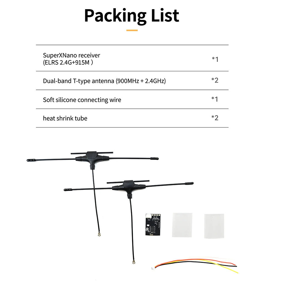 جهاز استقبال HPXGRC Super X Dual ELRS 2.4G + 915M شريط تردد مع شريحة LR1121 لطائرة RC FPV Racing Freestyle Drone #6