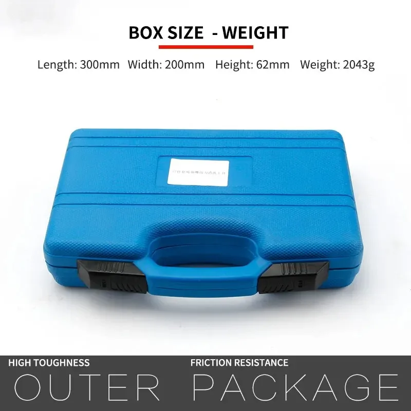 

17-компонентный набор для чистки сидений форсунки дизельного топлива, набор инструментов для очистки седла дизельного сопла, расширяющим отверстием форсунки