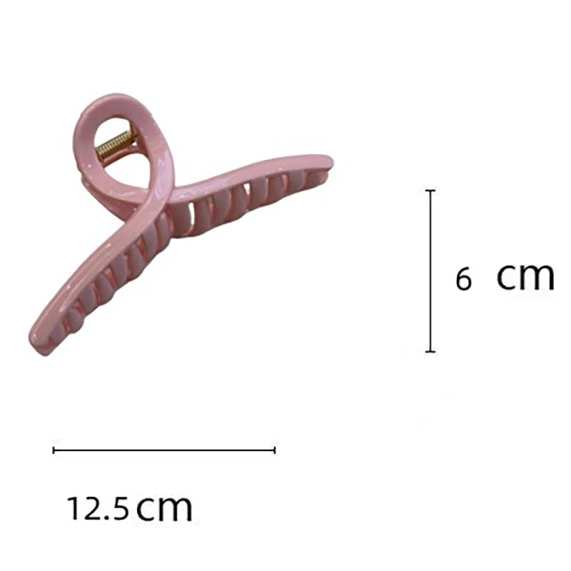 جديد إمرأة الصلبة العطاء الوردي الأزرق البلاستيك مخلب شعر السيدات كبار دبابيس الشعر أغطية الرأس المشابك الفتيات تنوعا إكسسوارات الشعر