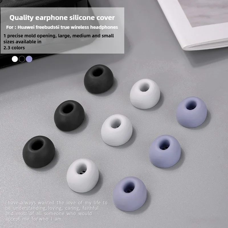 

Silicone Eartips For Huawei FreeBuds 6i-3 Pairs Soft Earbud Covers Noise Isolation Secure Fit True Wireless Earphone Accessories
